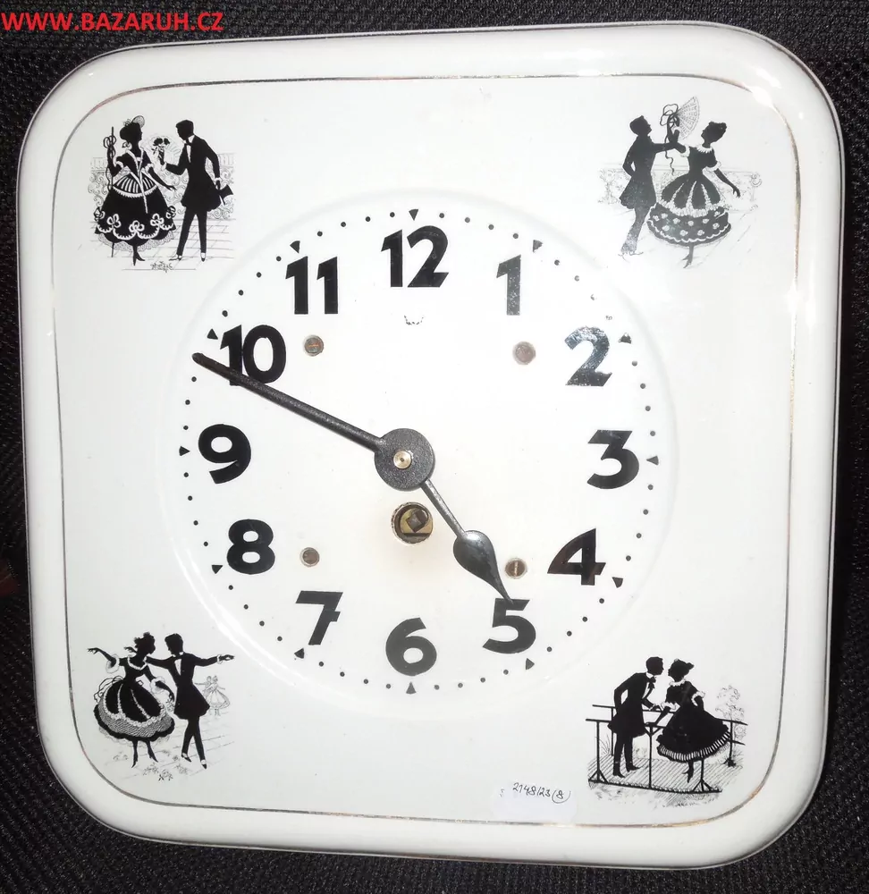 HODINY KUCHYŇSKÉ PORCELÁNOVÉ ROKOKO