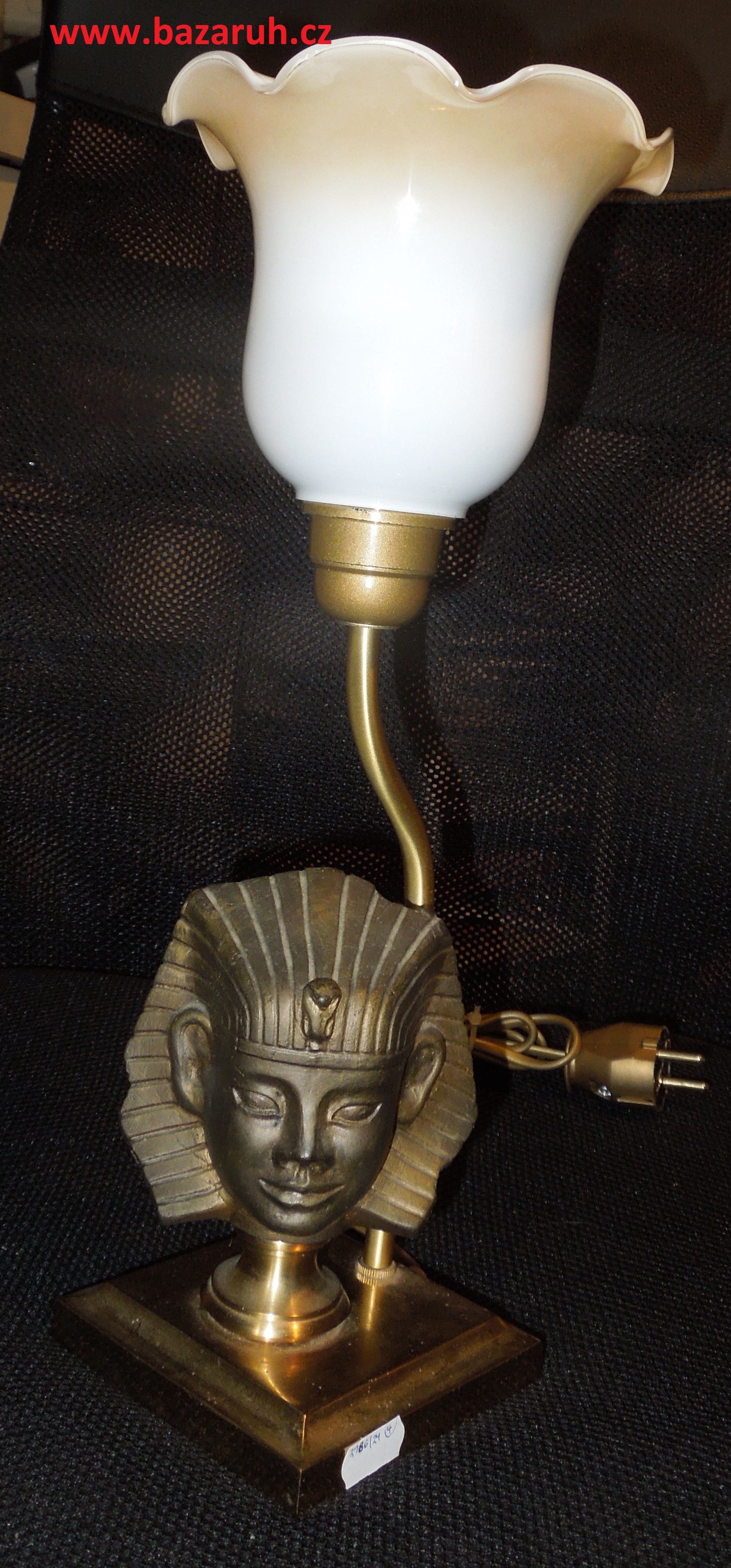 STARÁ STOLNÍ LAMPA MOTIV EGYPT