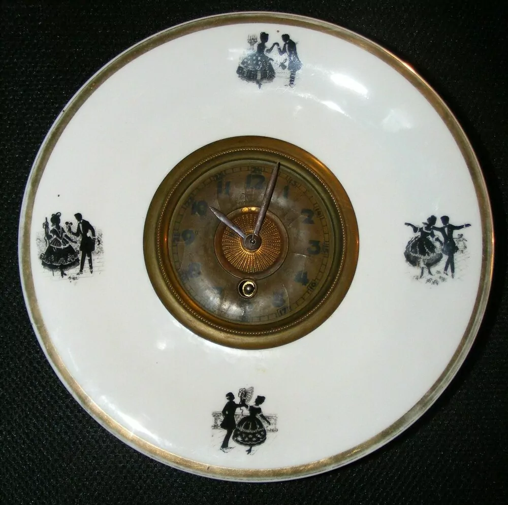 HODINY PORCELÁNOVÉ KUCHYŇSKÉ ROKOKO PORCELÁNKY