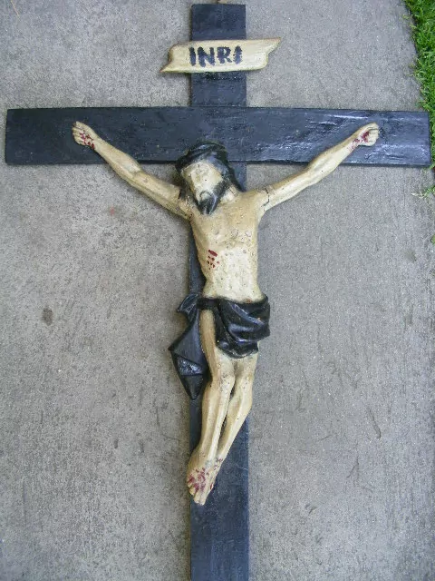 JEŽÍŠ KŘÍŽ DŘEVOŘEZBA KRISTUS