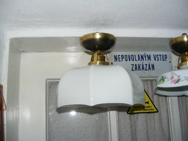 STAROŽITNÝ STROPNICE STARÝ LUSTR 1 KS STÍNÍTKO ŠIRM