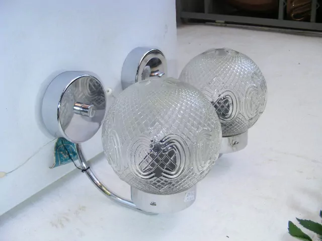 Starožitné Chromované lampičky chrom stolní lampa