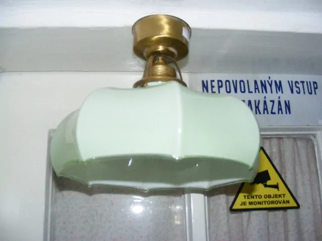 STAROŽITNÝ STROPNICE STARÝ LUSTR 1 KS STÍNÍTKO ŠIRM 