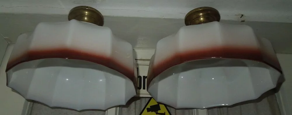 STROPNICE STARÝ LUSTR 2 KS STÍNÍTKO ŠIRM