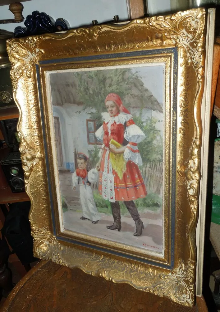 OBRAZ ŽENA A DÍTĚ V KROJI