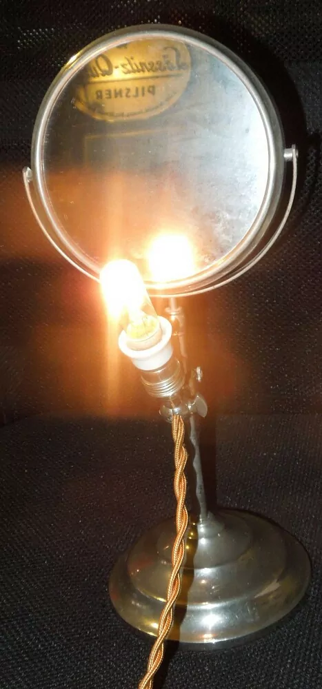 LAMPA STOLNÍ TOALETNÍ CHROM ZRCÁTKO