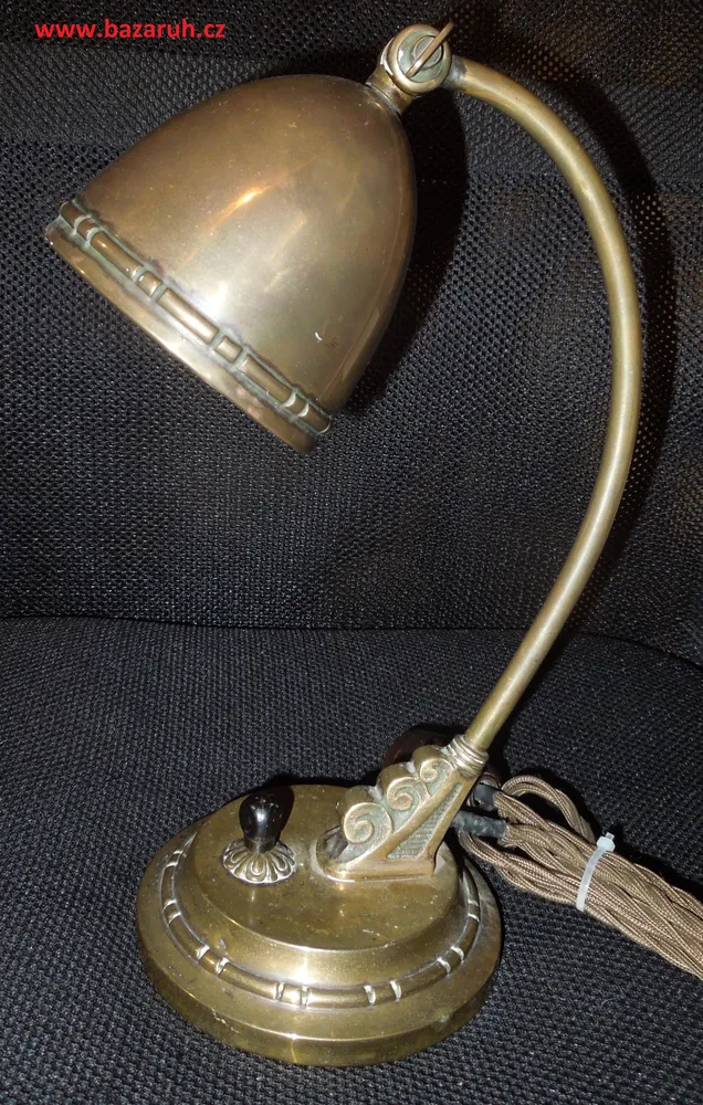 STAROŽITNÁ STOLNÍ NÁSTĚNNÁ LAMPA ELEKTRICKÁ