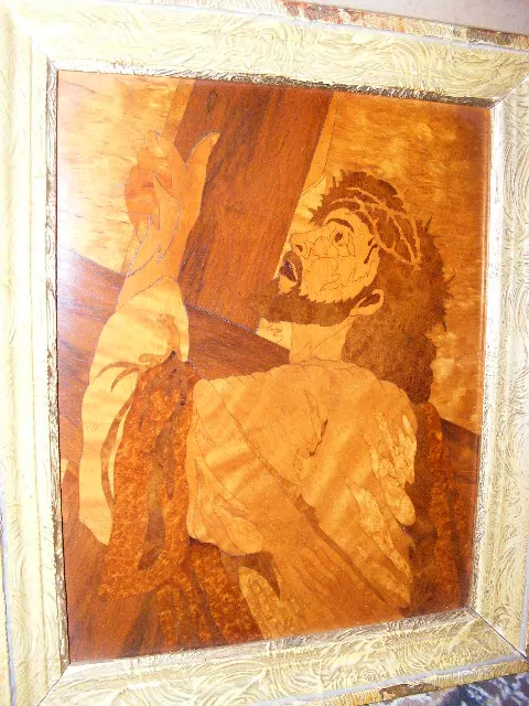 OBRAZ JEŽÍŠ INTARZIE