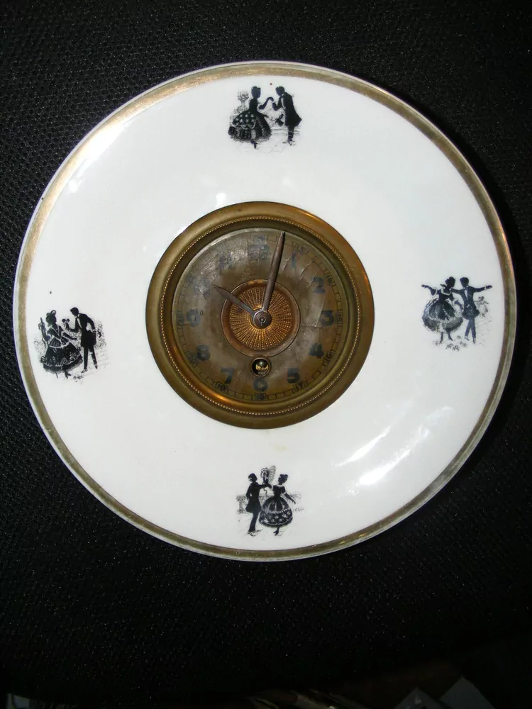 HODINY PORCELÁNOVÉ KUCHYŇSKÉ ROKOKO PORCELÁNKY