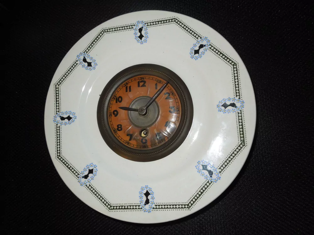HODINY PORCELÁNOVÉ KUCHYŇSKÉ MOTIV ROKOKO