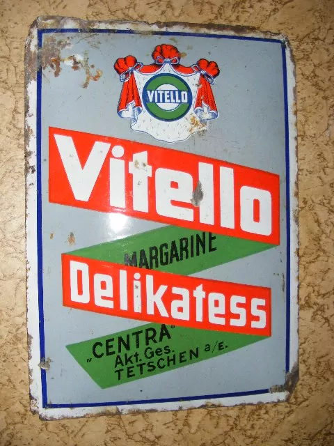 Plechová smaltovaná cedule Vitello