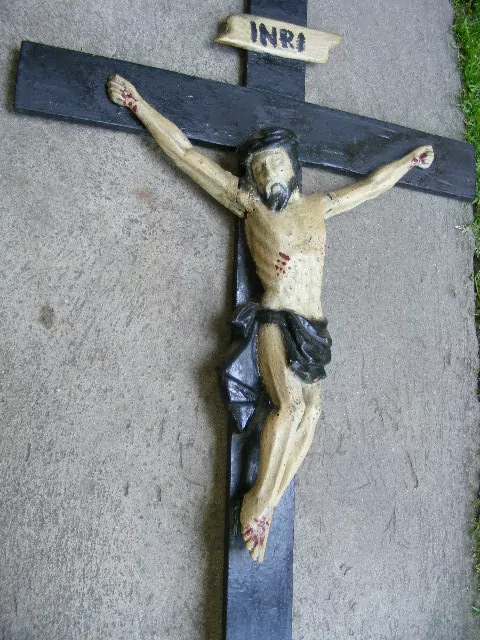 JEŽÍŠ KŘÍŽ DŘEVOŘEZBA KRISTUS