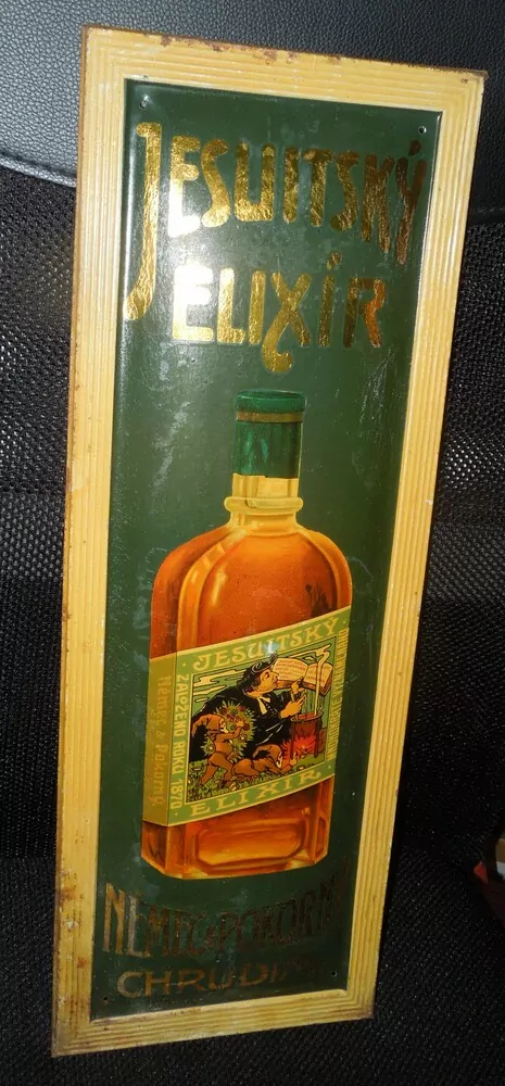 PLECHOVÁ CEDULE JESUITSKÝ ELIXÍR