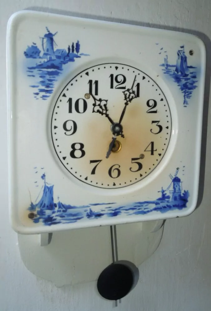 HODINY PORCELÁNOVÉ KUCHYŇSKÉ NA BATERKU