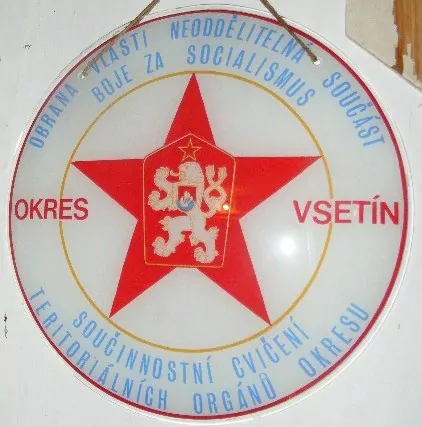 CEDULE VSETÍN KSČ BOJ ZA SOCIALISMUS SKLENĚNÁ