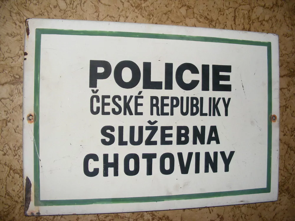 PLECHOVÁ CEDULE SMALTOVÁ POLICIE
