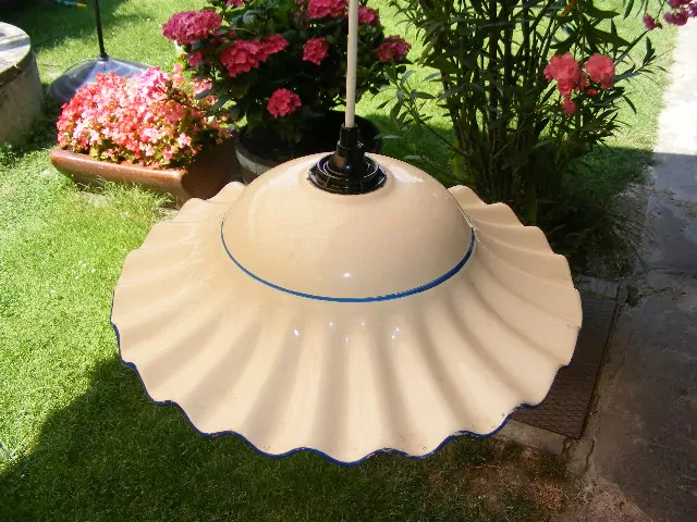 STARÝ LUSTR STÍNÍTKO KERAMICKÉ VELKÉ 37 CM
