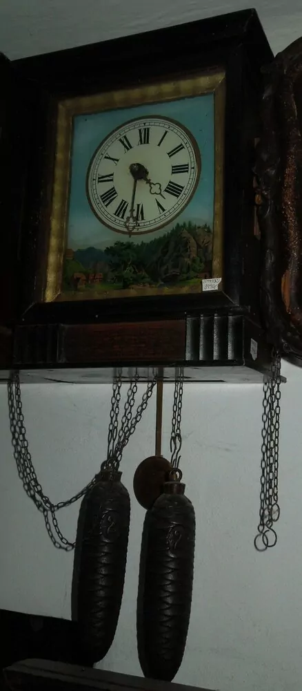 HODINY SEDLÁCKÉ, SELSKÉ NA ZEĎ s podmalbou !