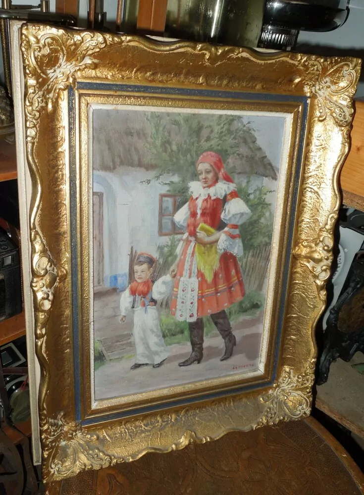 OBRAZ ŽENA A DÍTĚ V KROJI
