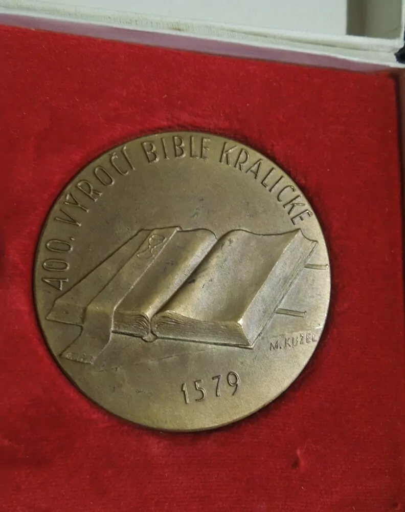Bible Kralická 1579- 400 let-  60 mm 