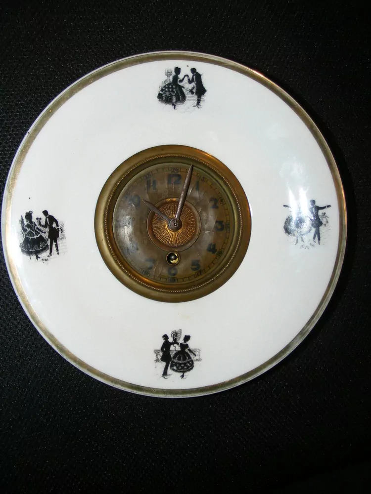 HODINY PORCELÁNOVÉ KUCHYŇSKÉ ROKOKO PORCELÁNKY