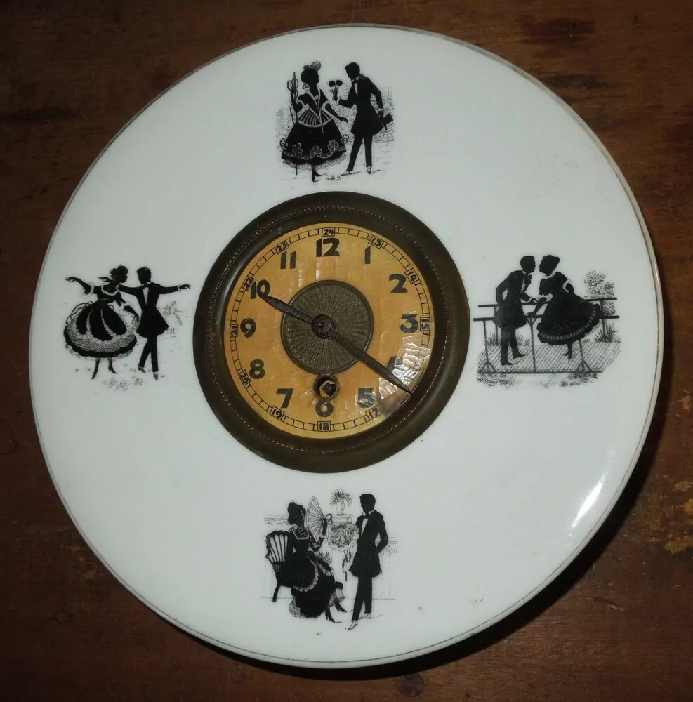 HODINY PORCELÁNOVÉ KUCHYŇSKÉ ROKOKO PORCELÁNKY