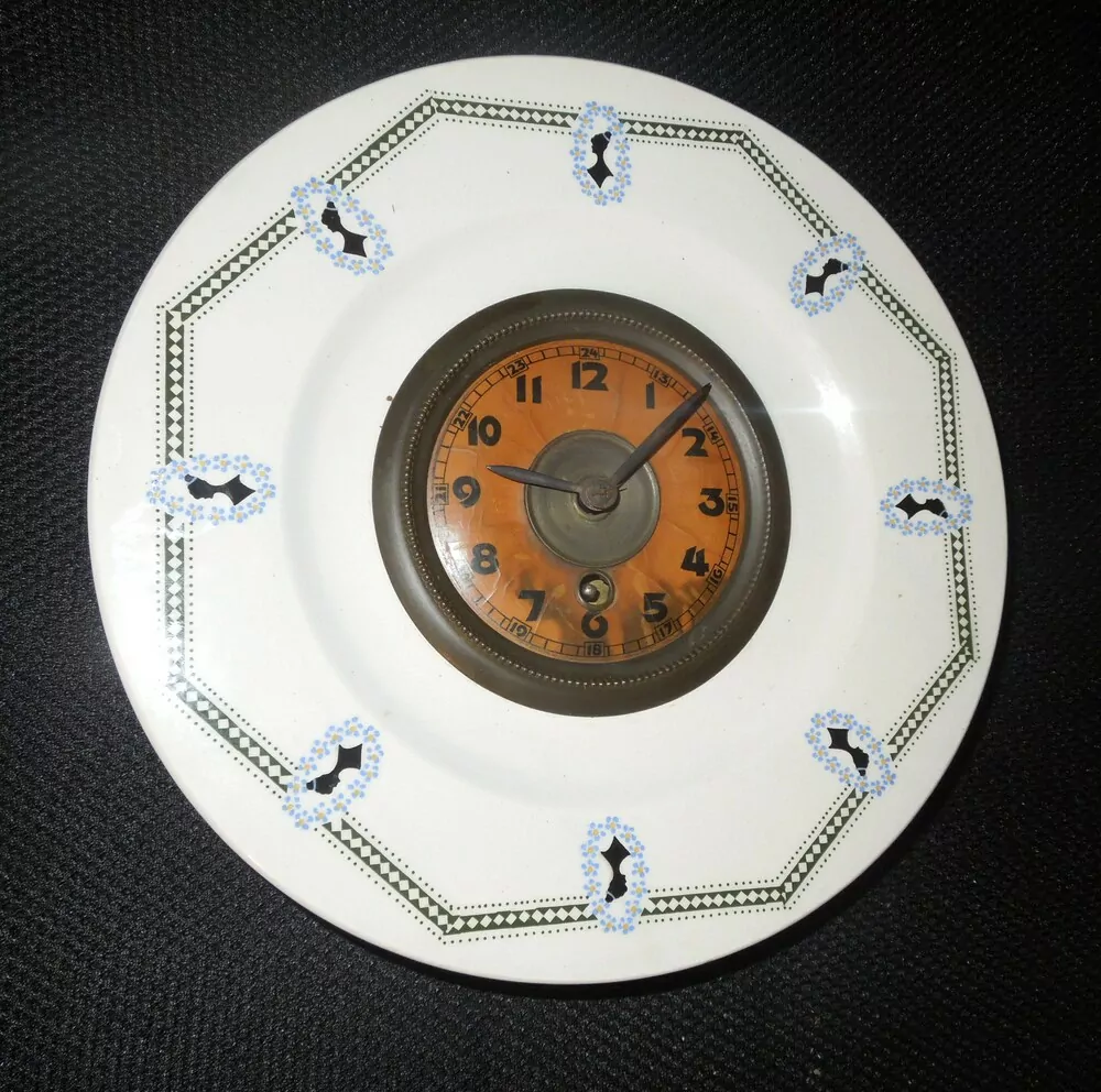 HODINY PORCELÁNOVÉ KUCHYŇSKÉ MOTIV ROKOKO