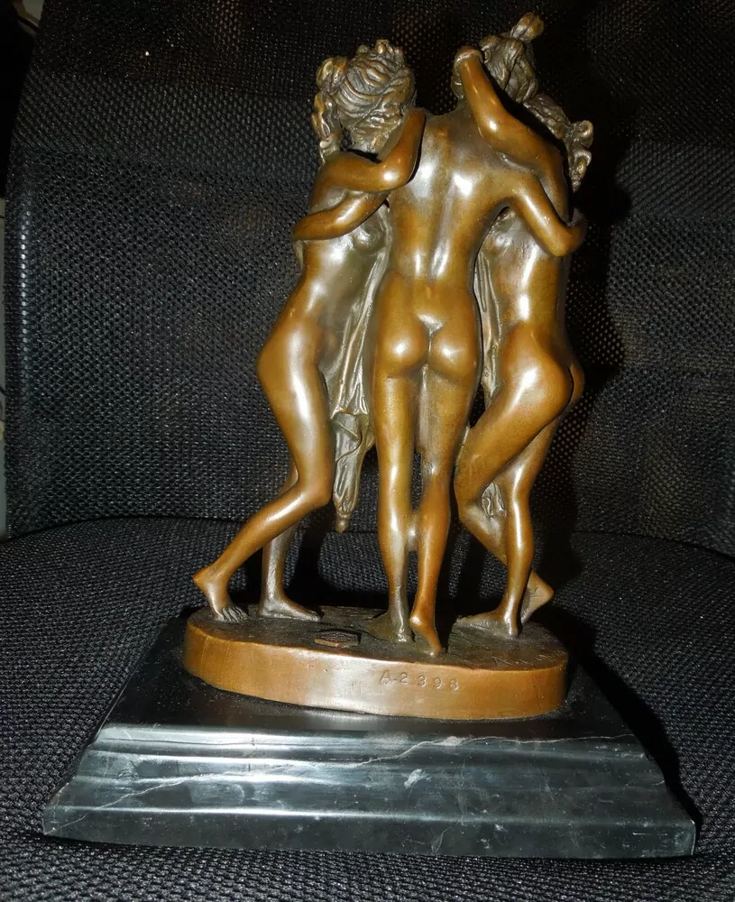 SOCHA BRONZOVÁ TŘI GRÁCIE BRONZ V 25 CM