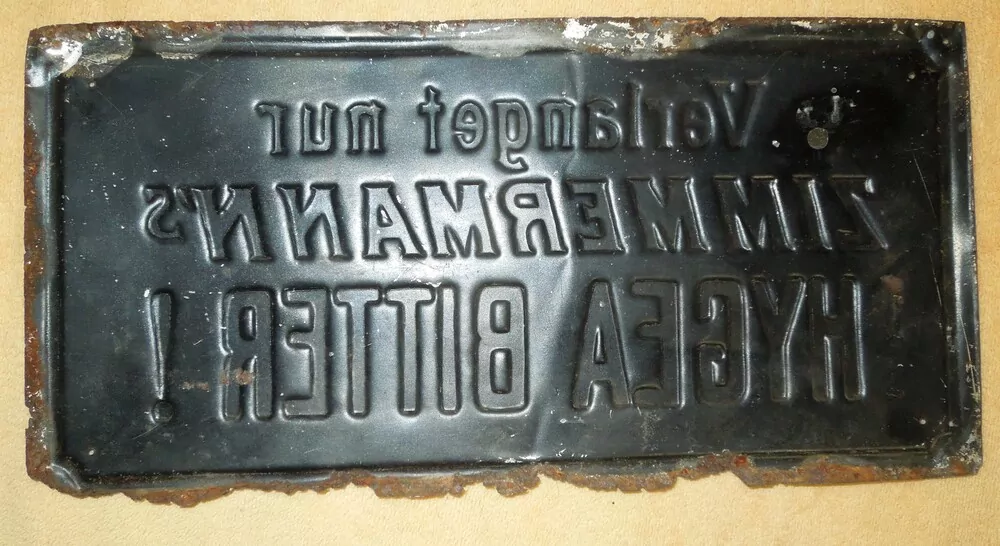 PLECHOVÁ CEDULE 