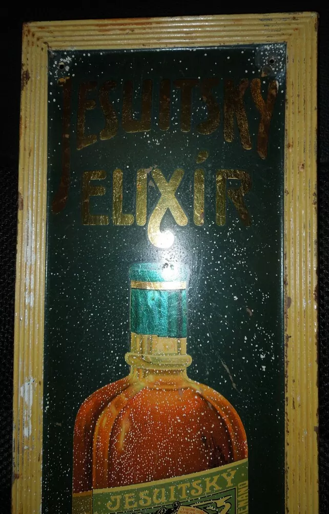 PLECHOVÁ CEDULE JESUITSKÝ ELIXÍR