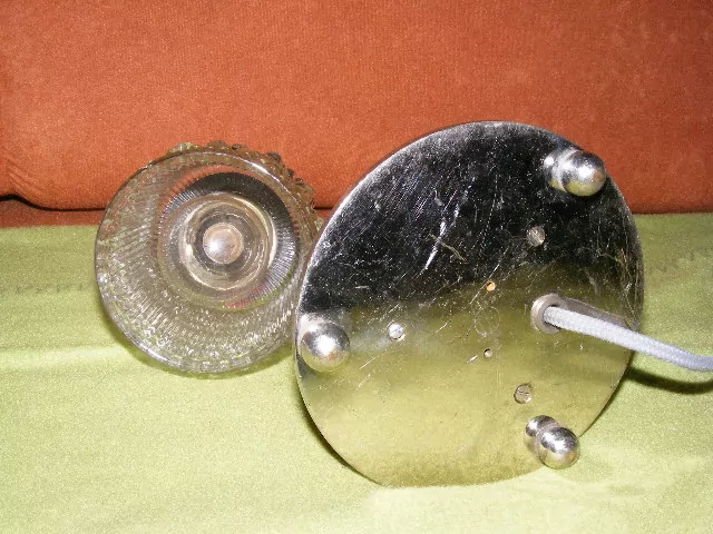 Chromovaná lampička chrom stolní lampa STAROŽITNÉ