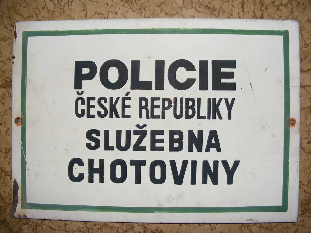 PLECHOVÁ CEDULE SMALTOVÁ POLICIE