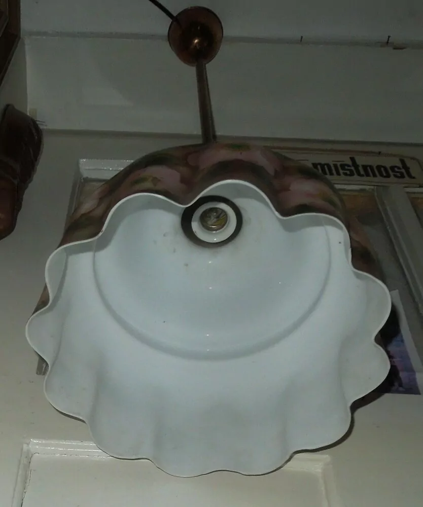 Starožitný velký lustr průměr 30 cm
