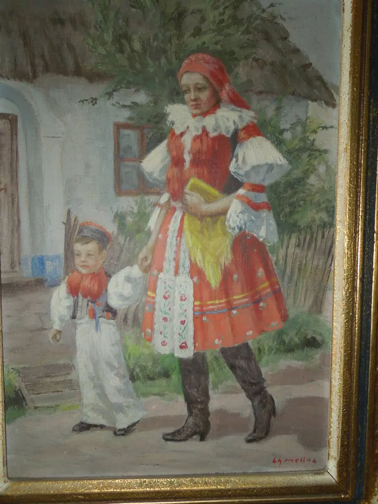 OBRAZ ŽENA A DÍTĚ V KROJI