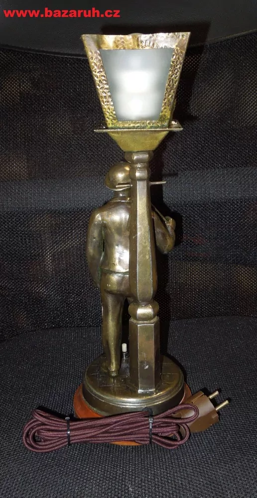 LAMPIČKA, LAMPA STAROŽITNÁ FIGURÁLNÍ