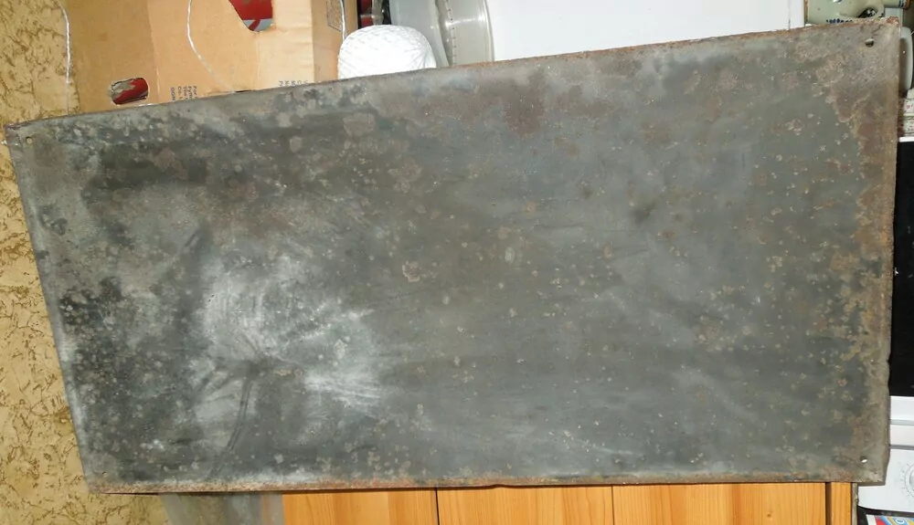 PLECHOVÁ SMALTOVÁ CEDULE VELKÁ ILSA 90 X 45 CM