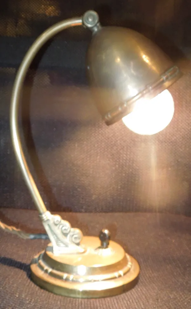 STAROŽITNÁ STOLNÍ NÁSTĚNNÁ LAMPA ELEKTRICKÁ