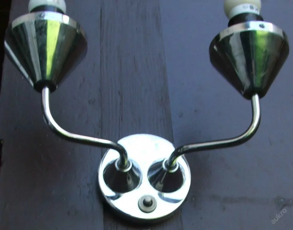 LAMPIČKA NA STĚNU 1 KS NÁSTĚNNÁ LAMPA CHROM