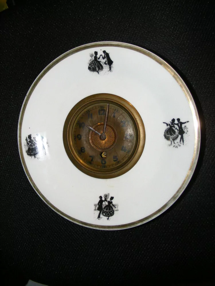 HODINY PORCELÁNOVÉ KUCHYŇSKÉ ROKOKO PORCELÁNKY
