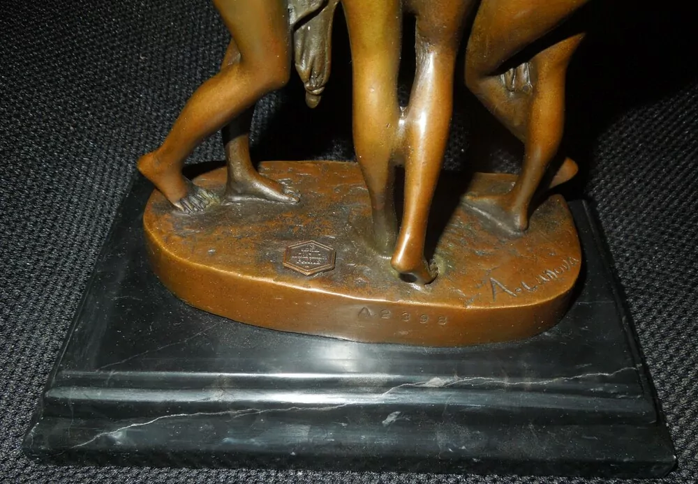 SOCHA BRONZOVÁ TŘI GRÁCIE BRONZ V 25 CM