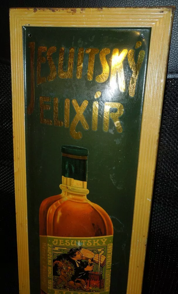 PLECHOVÁ CEDULE JESUITSKÝ ELIXÍR