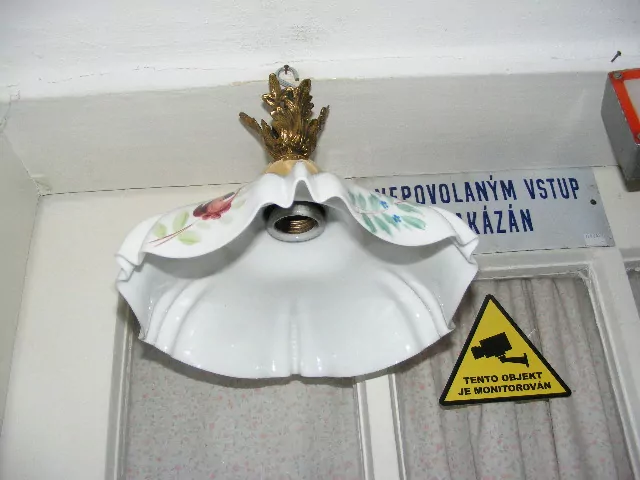 STAROŽITNÁ STROPNICE STARÝ LUSTR 1 KS STÍNÍTKO ŠIRM