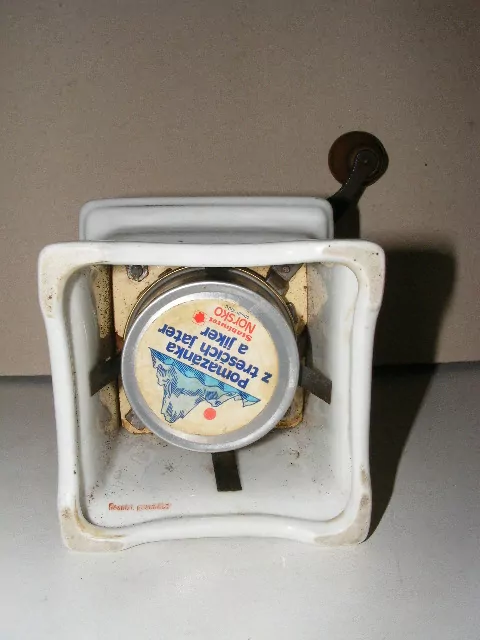 STAROŽITNÝ MLÝNEK KÁVOMLÝNEK KAFEMLÝNEK PORCELÁNOVÝ LEINBROCK RŮŽIČKY RŮŽE