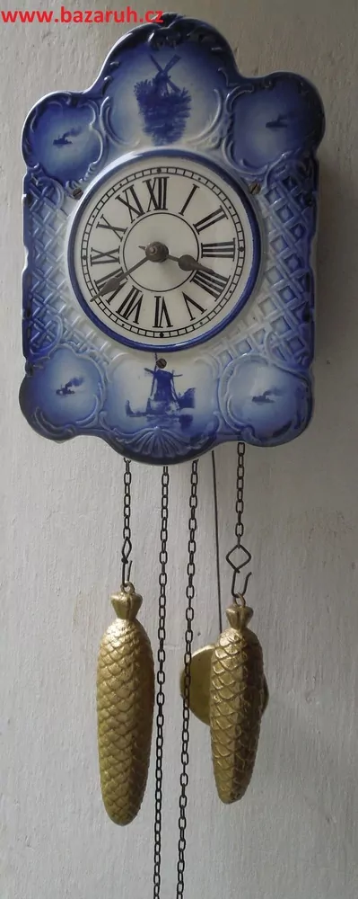 HODINY KUCHYŇSKÉ PORCELÁNOVÉ SELSKÉ