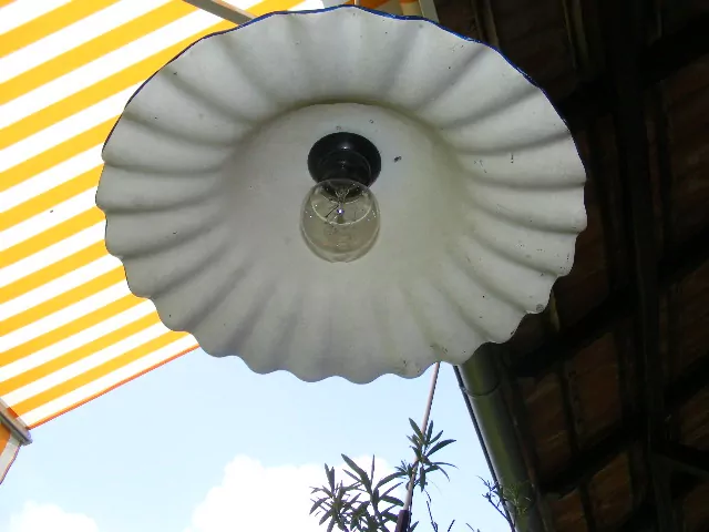 STARÝ LUSTR STÍNÍTKO KERAMICKÉ VELKÉ 37 CM