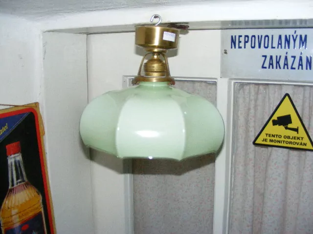 STAROŽITNÝ STROPNICE STARÝ LUSTR 1 KS STÍNÍTKO ŠIRM 