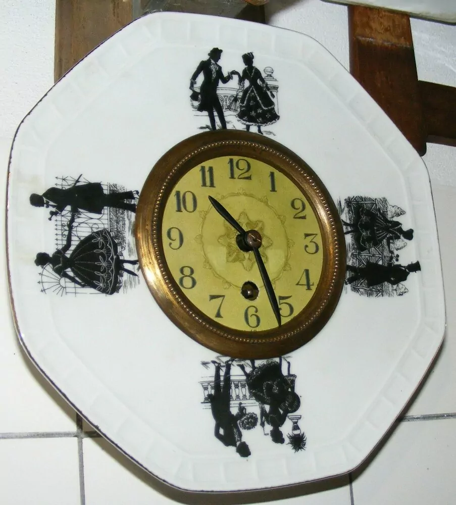 HODINY PORCELÁNOVÉ KUCHYŇSKÉ ROKOKO