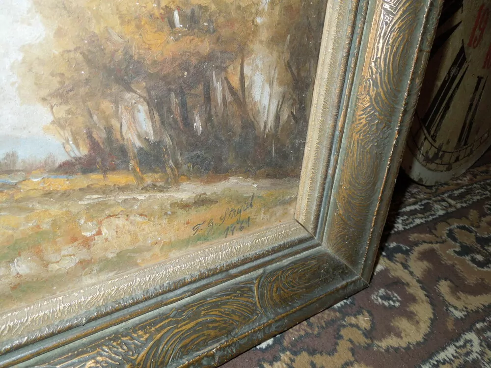 OBRAZ KRAJINA sig. Strýček