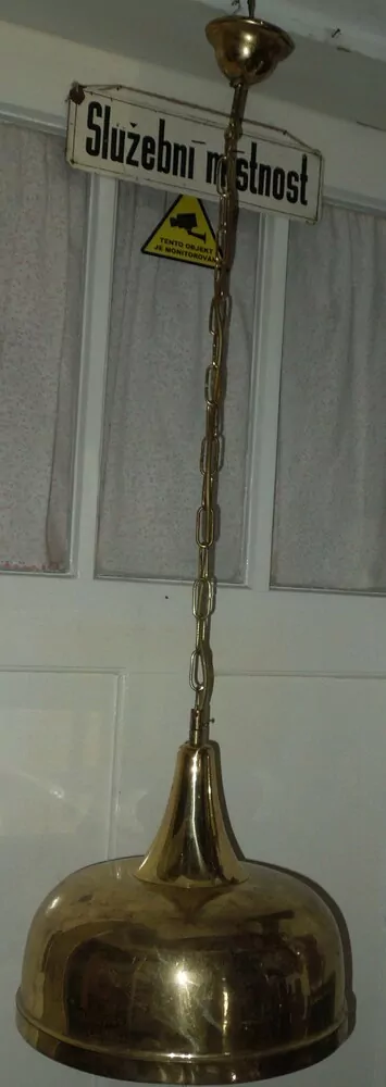 STARÝ LUSTR MOSAZNÝ