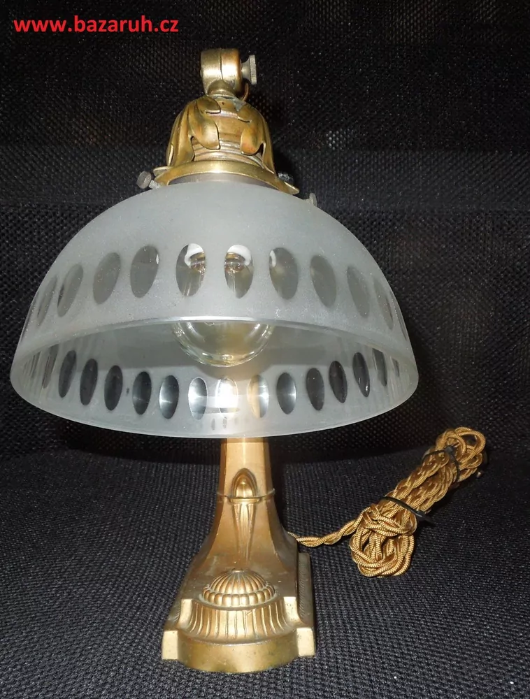 STAROŽITNÁ STOLNÍ LAMPA ELEKTRICKÁ NEBO NÁSTĚNNÁ
